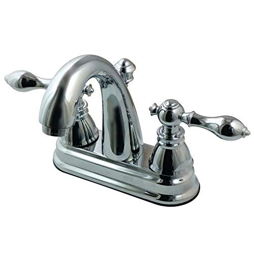 Kingston Brass FSY5611ACL American Classic Two Handle 4" Centerset Lavatory Faucet, Chrome
